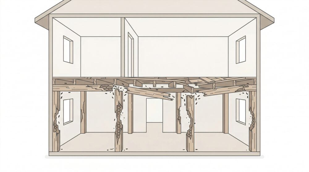シロアリは何年で家がダメになりますか？