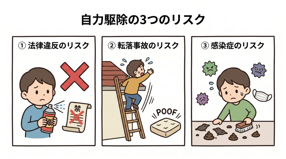 自力駆除の3つのリスク