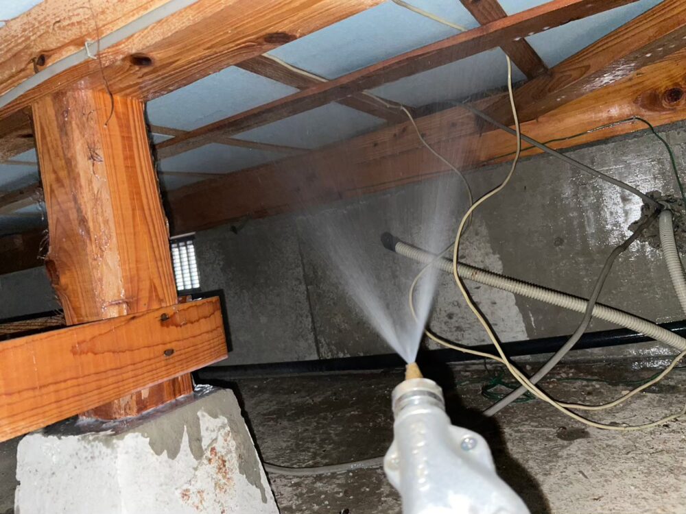 佐賀県唐津市　シロアリ(白蟻）による被害　K様邸　駆除実績