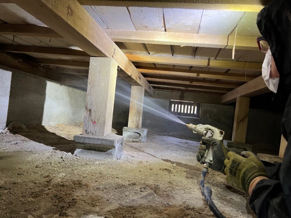 福岡県春日市　シロアリ(白蟻）による被害　I様邸　駆除実績