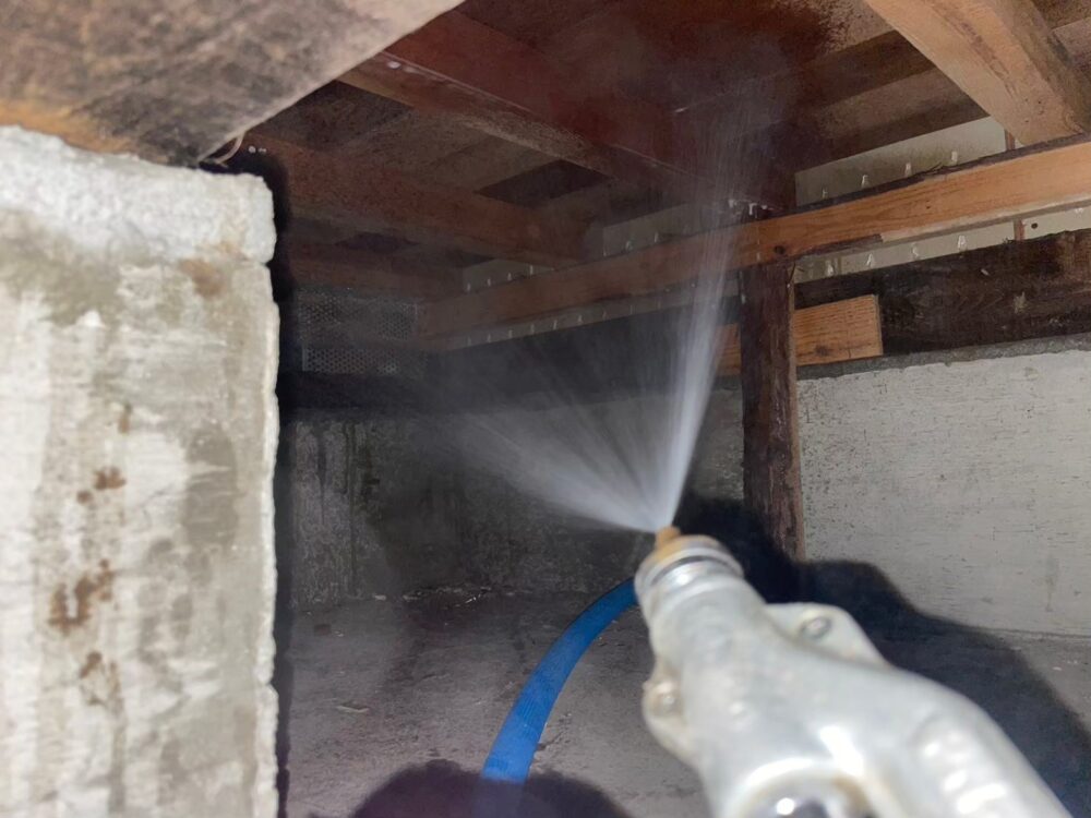 福岡県宗像市　シロアリ(白蟻）による被害　O様邸　駆除実績