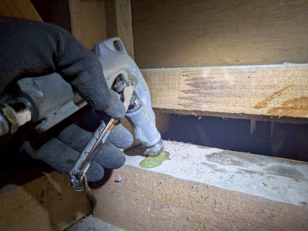 福岡県福津市　シロアリ(白蟻）による被害　N様邸　駆除実績