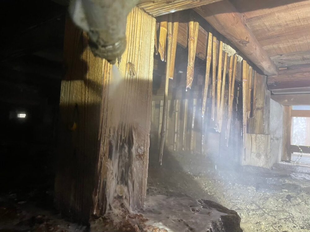 福岡県飯塚市　シロアリ(白蟻）による被害　O様邸　駆除実績