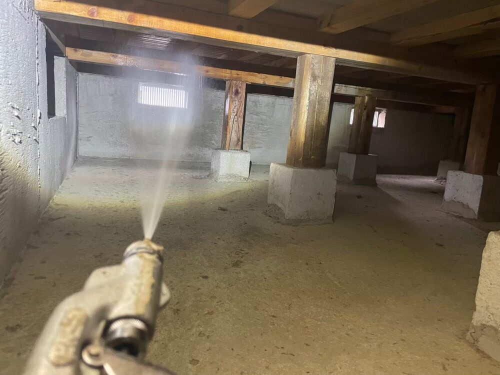 福岡県北九州市　シロアリ(白蟻）による被害　O様邸　駆除実績