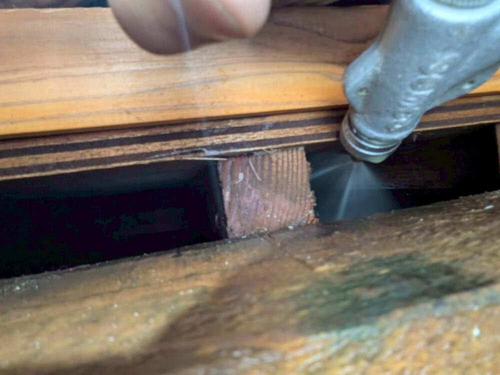 福岡県中間市　シロアリ(白蟻）による被害　N様邸　駆除実績