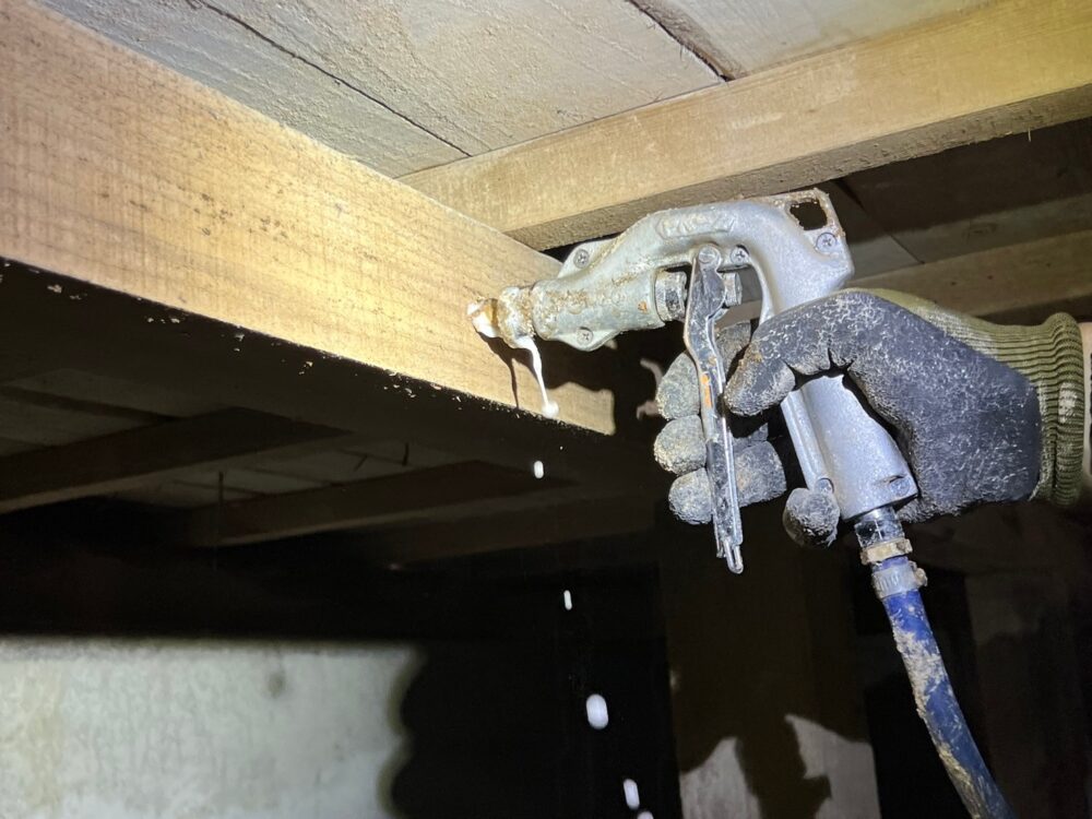 福岡県糟屋郡篠栗町　シロアリ(白蟻）による被害　H様邸　駆除実績