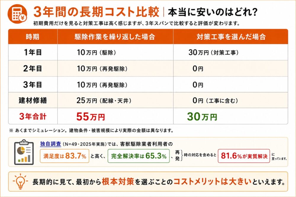 3年間の長期コスト比較|本当に安いのはどれ?