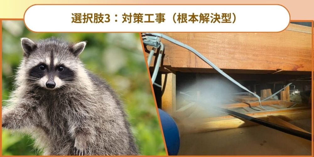 アライグマ駆除選択肢3