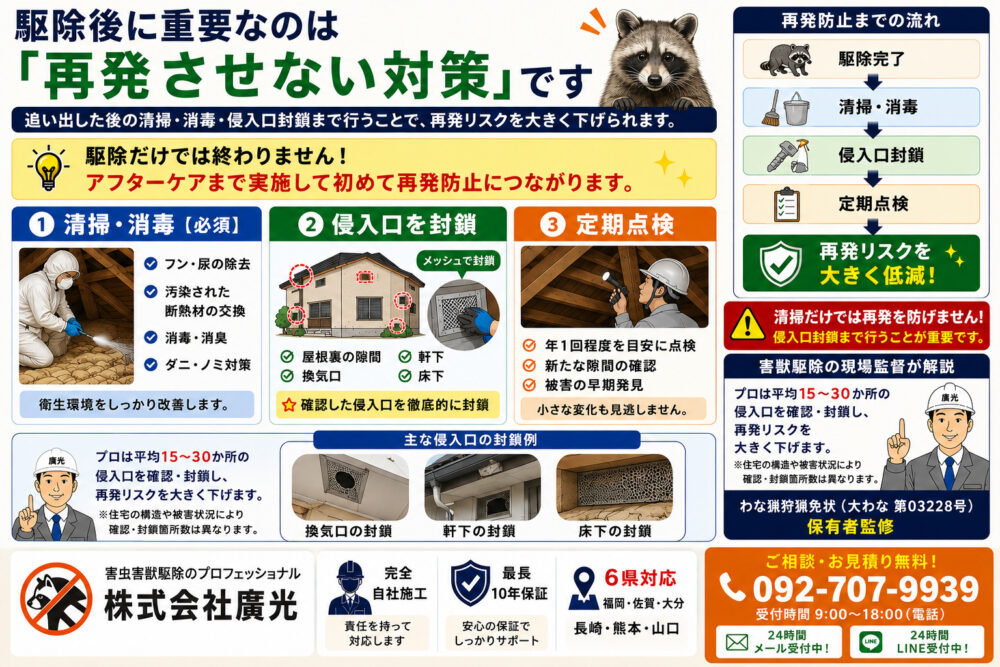 アフターケア・再発防止策