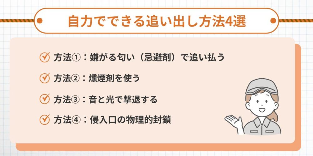 自力でできる追い出し方法