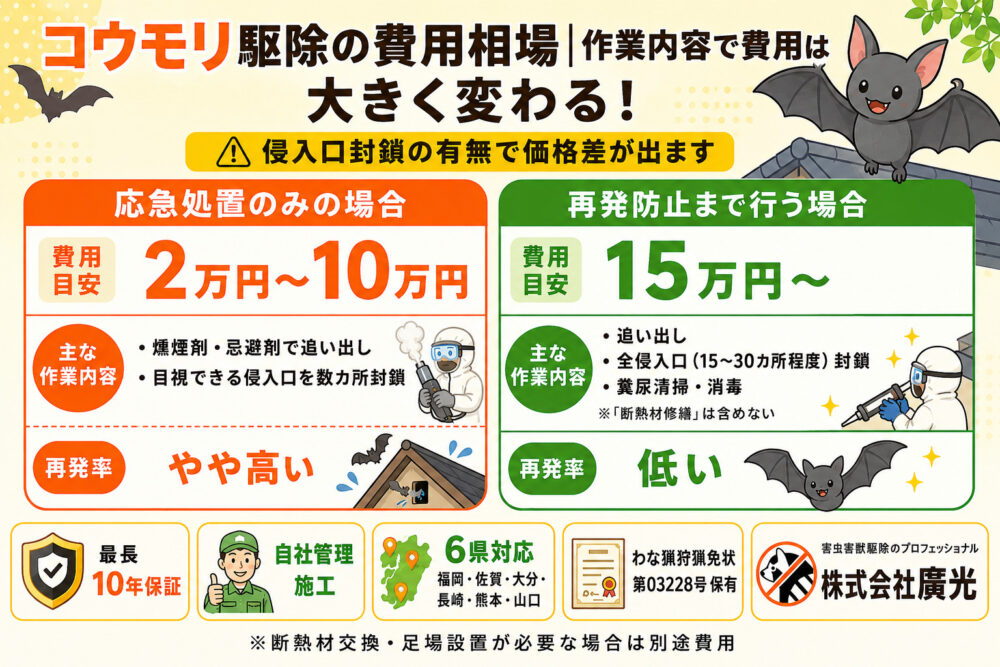 追い出し作業と対策工事の違い