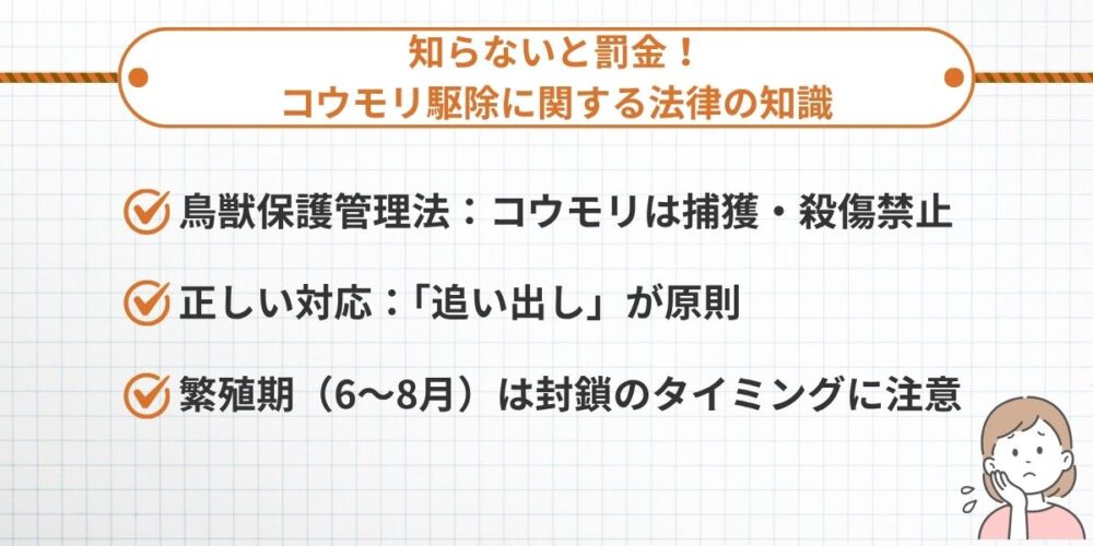 コウモリ駆除に関する法律