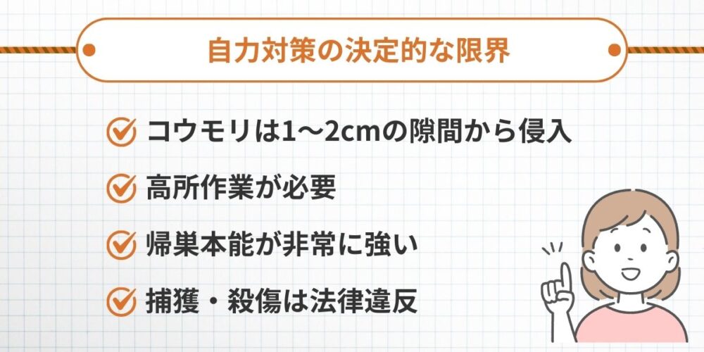 自力対策の決定的な限界