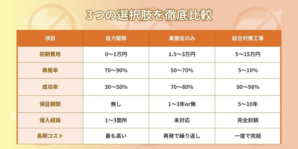 3つの選択肢を徹底比較