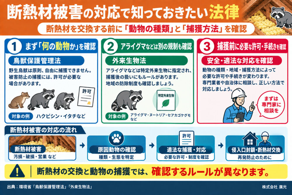断熱材被害の対応で知っておきたい法律