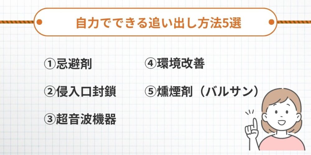自力でできる追い出し方法