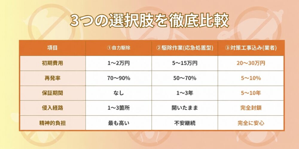 3つの選択肢を徹底比較