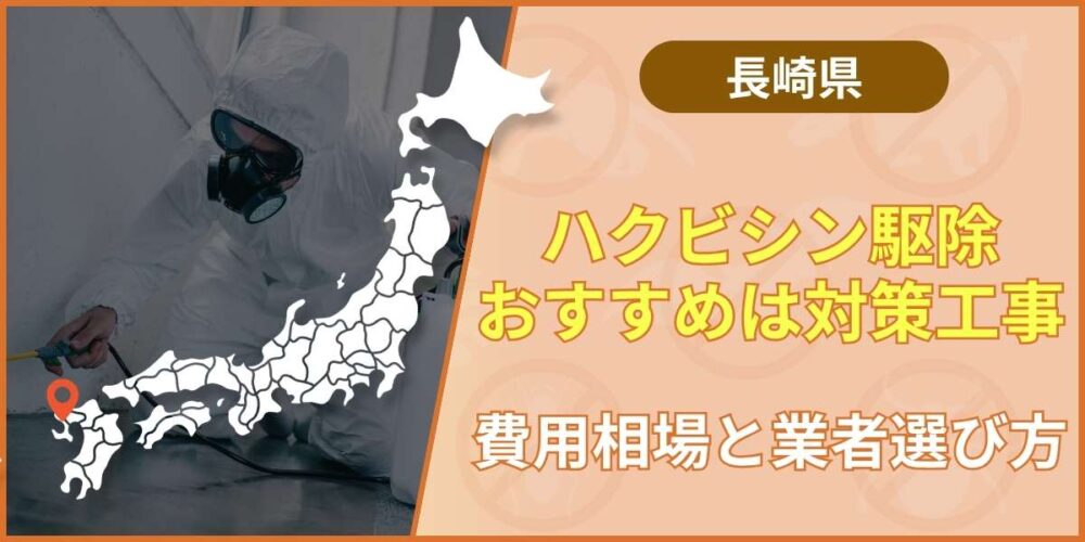 長崎のハクビシン駆除おすすめは対策工事｜費用相場と業者選び方