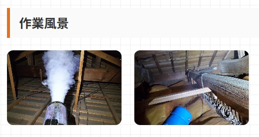 株式会社廣光害獣対策専門店　作業風景
