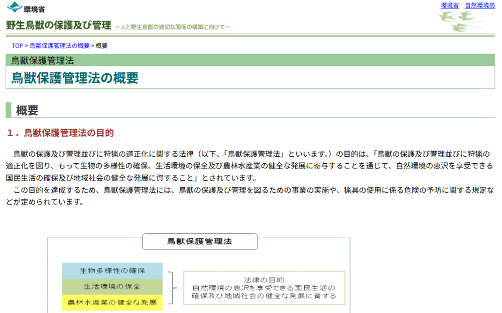 【重要】鳥獣保護管理法とは
