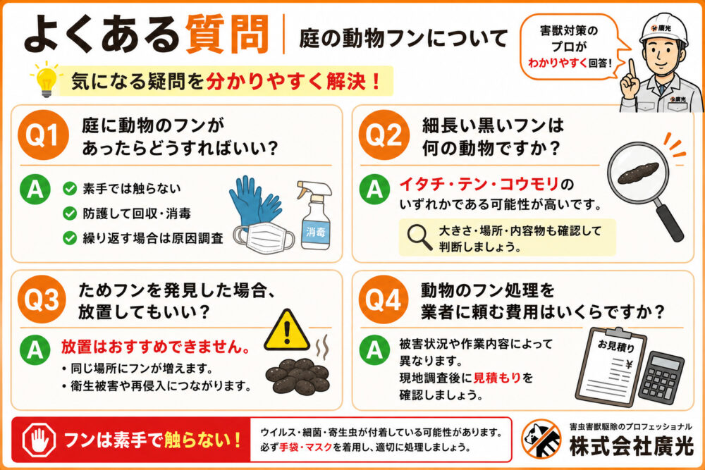 よくある質問|庭の動物フンについて