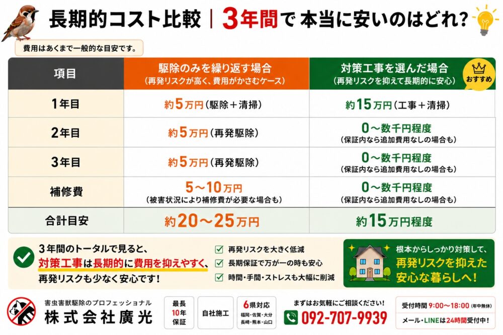 長期的コスト比較
