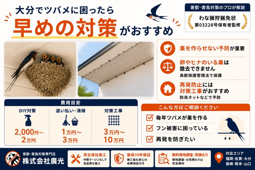 大分ツバメ対策まとめ