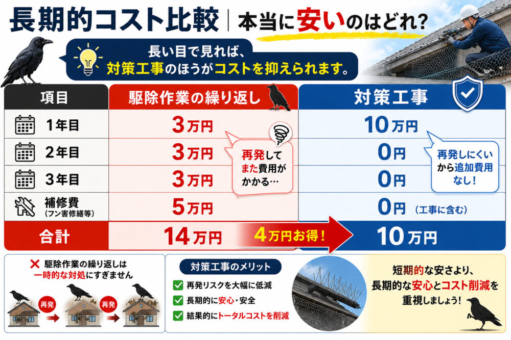 長期的コスト比較｜本当に安いのはどれ？