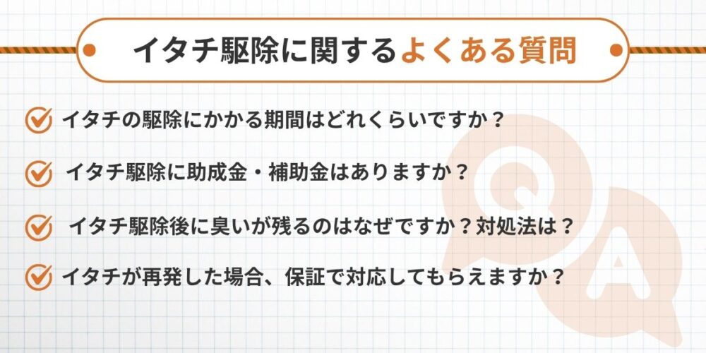 イタチ長崎‐よくある質問