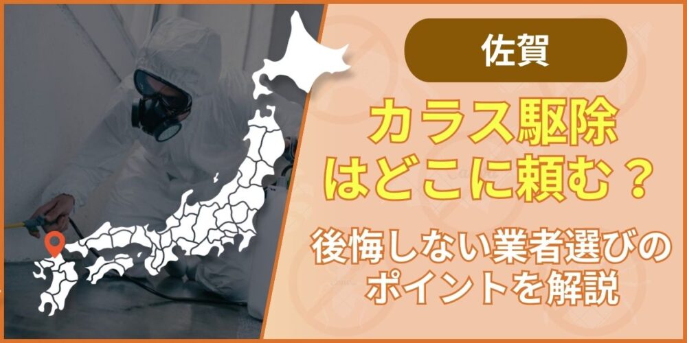 佐賀のカラス駆除はどこに頼む？後悔しない業者選びのポイントを解説