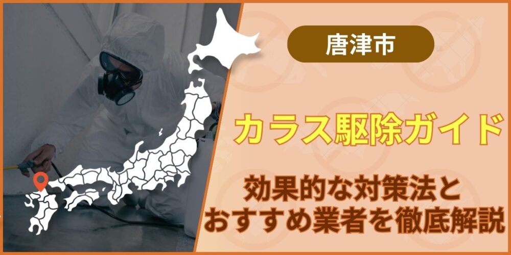 唐津市のカラス駆除ガイド｜効果的な対策法とおすすめ業者を徹底解説