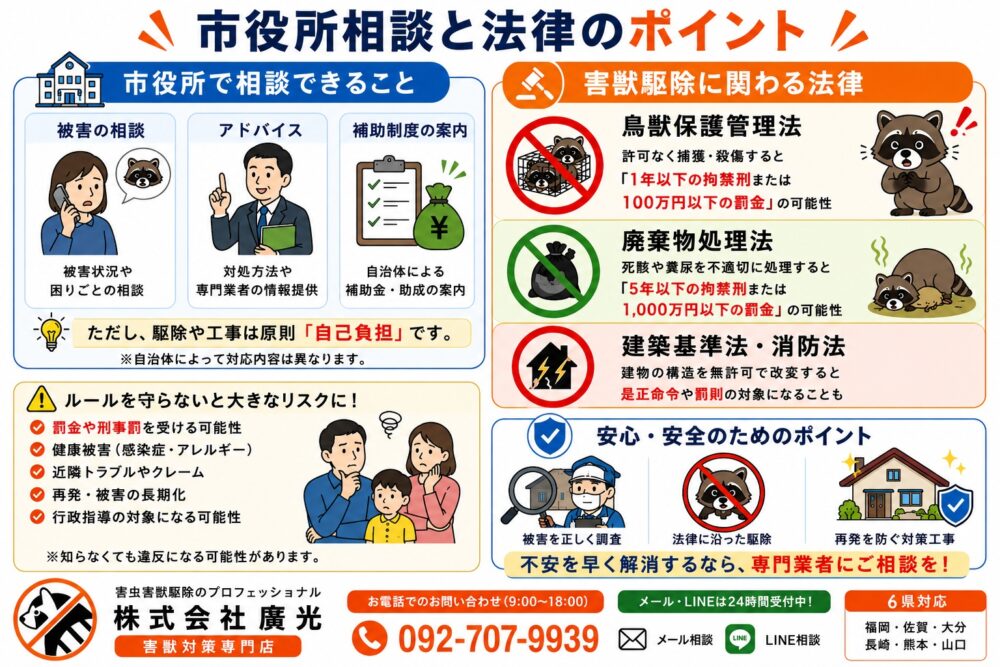 市役所への相談と法律の注意点
