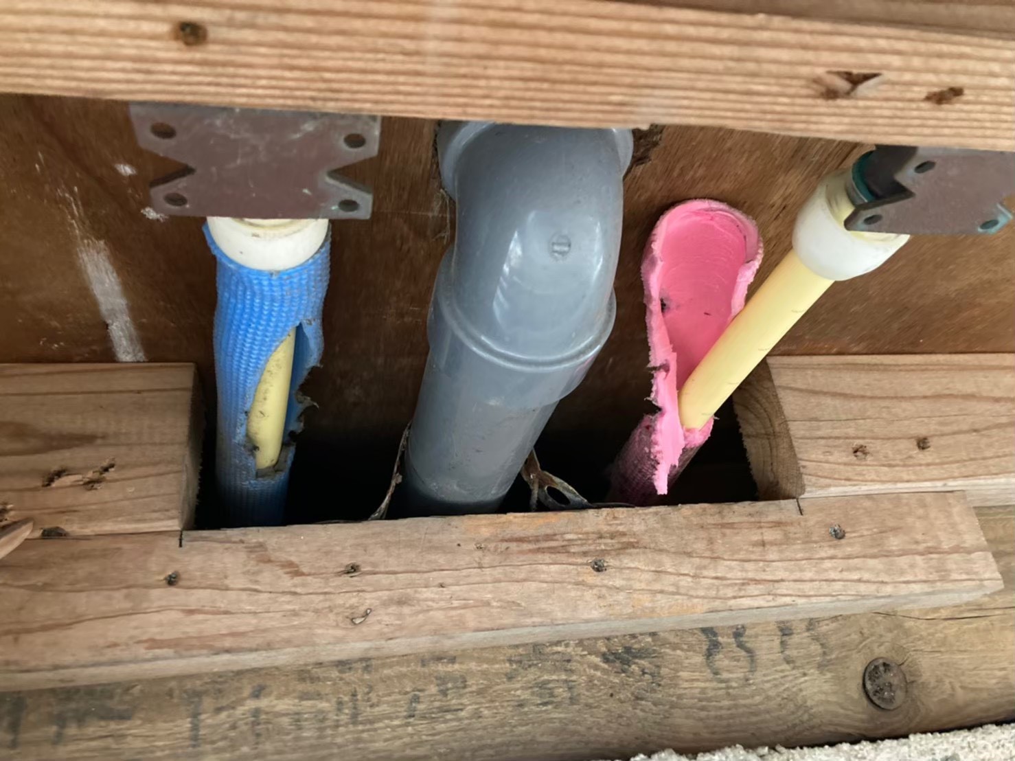 ネズミによる被害　K様邸　駆除実績