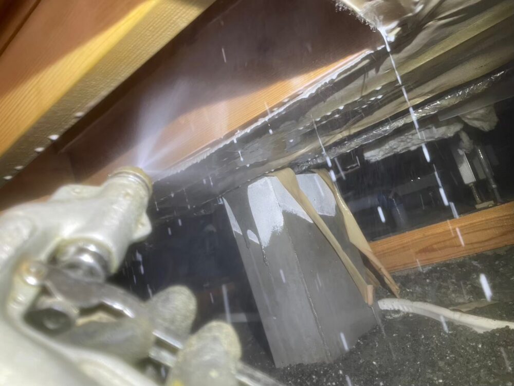 福岡県古賀市　シロアリ(白蟻）による被害　K様邸　駆除実績