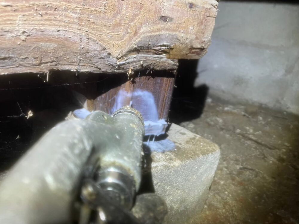 佐賀県神埼市　シロアリ(白蟻）による被害　H様邸　駆除実績