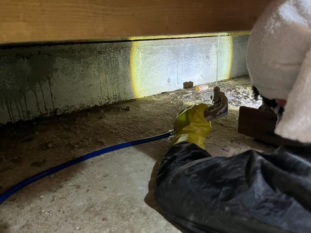 福岡県直方市　シロアリ(白蟻）による被害　T様邸　駆除実績