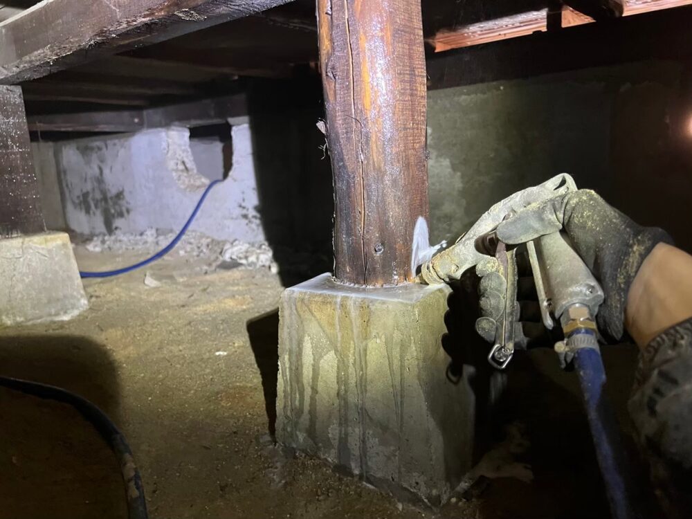 佐賀県武雄市　シロアリ(白蟻）による被害　K様邸　駆除実績