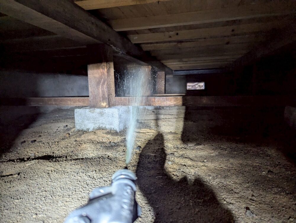 佐賀県唐津市　シロアリ(白蟻）による被害　B様邸　駆除実績