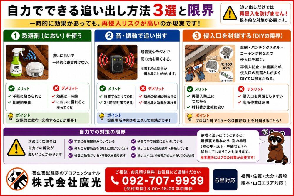 自力でできる追い出し方法3選と限界